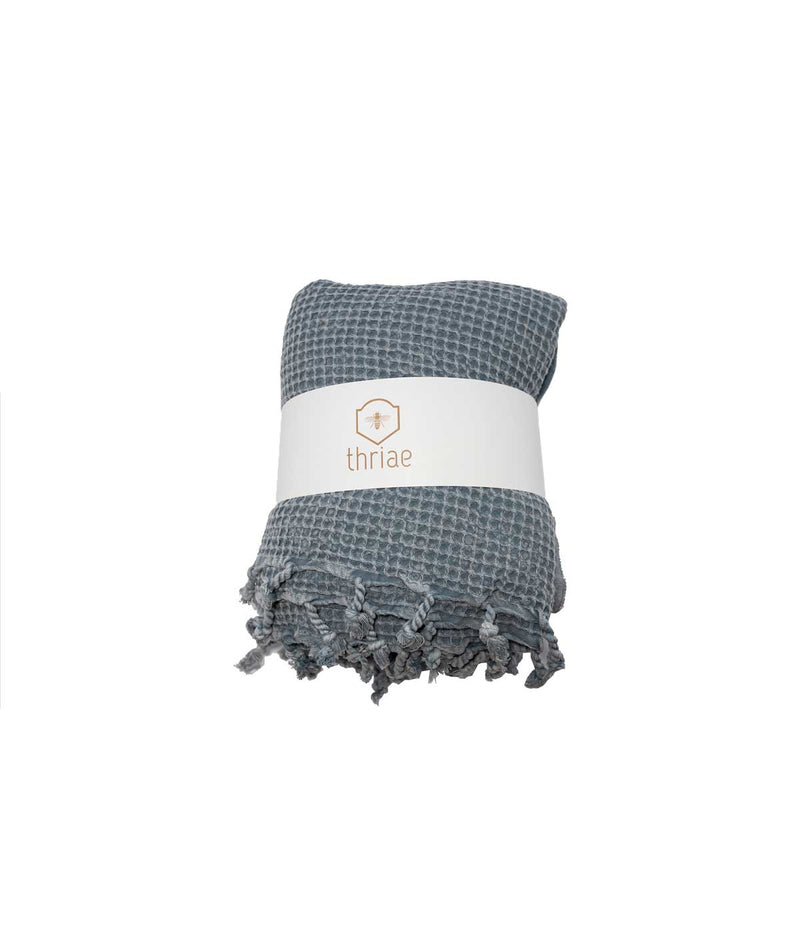 Storm Waffle-Weave Throw