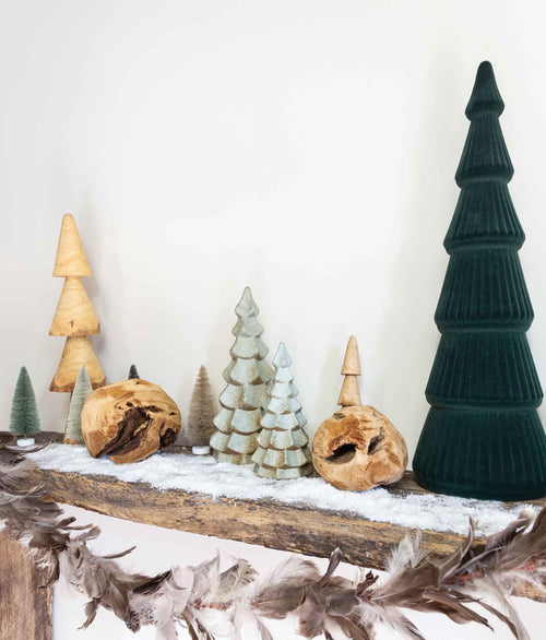 Green Flocked Tree