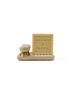 Coffret Soap Holder and Nail Brush Gift Set - Natural