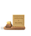 Coffret Soap Holder and Nail Brush Gift Set - Dark Brown