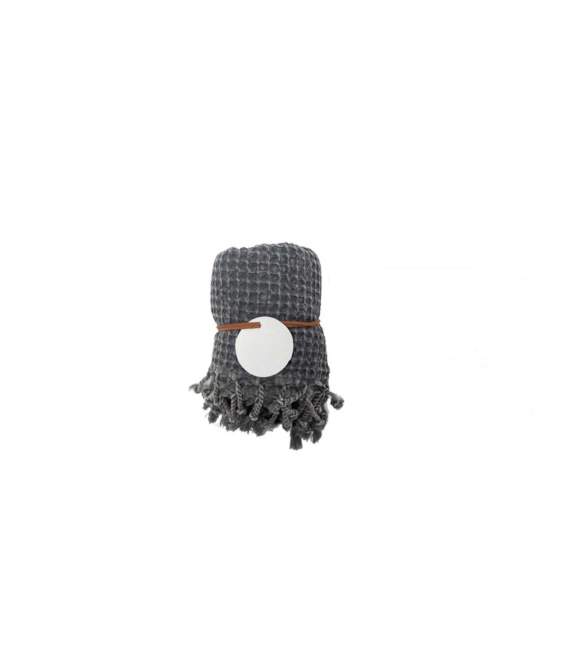 Denim Waffle-Weave Small Towel