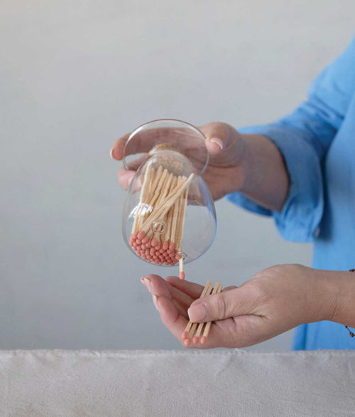 Glass Match Holder
