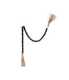 Wood Bead Garland w/Jute Tassels