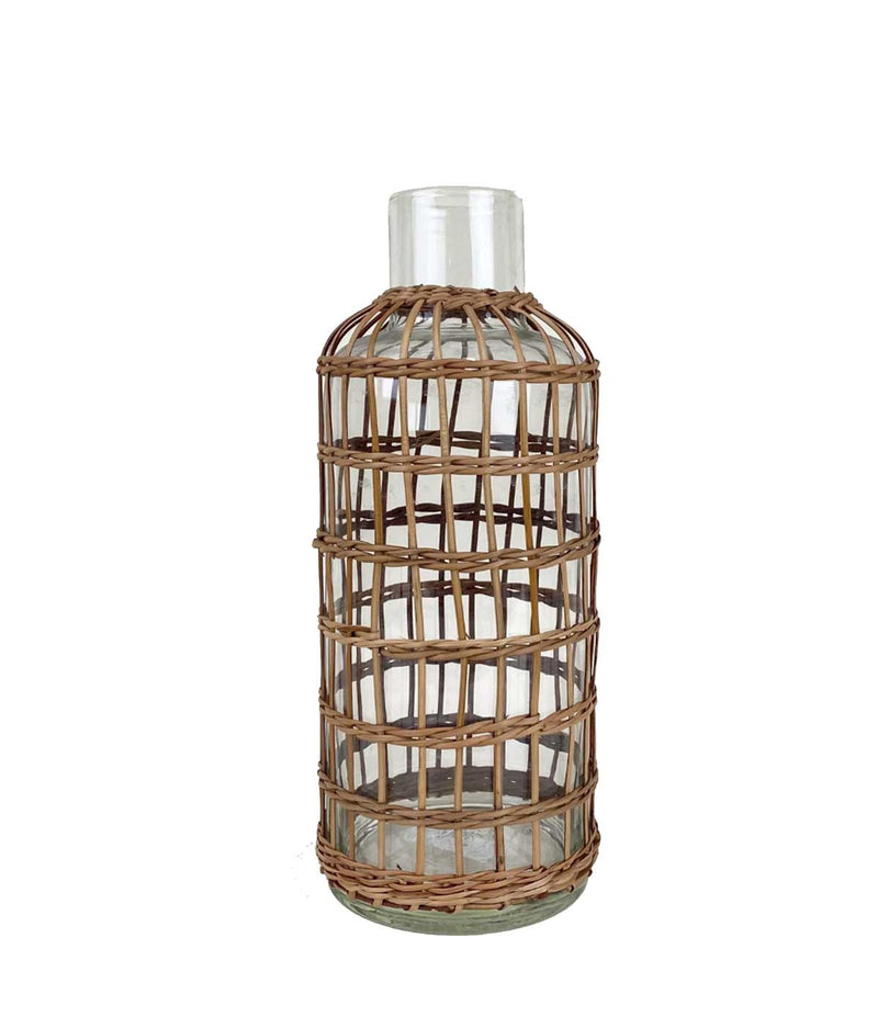Rattan Cage Medium Vase Carafe