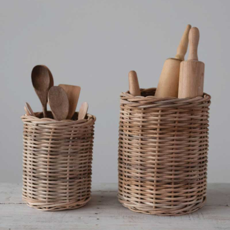 Hand Woven Wicker Basket