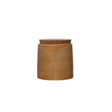 Small Stoneware Canister with Cork Lid