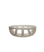 Handmade Stoneware Basket Bowl