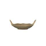 Stoneware and Rattan Bowl