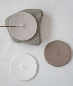 Round Stoneware Incense Holder