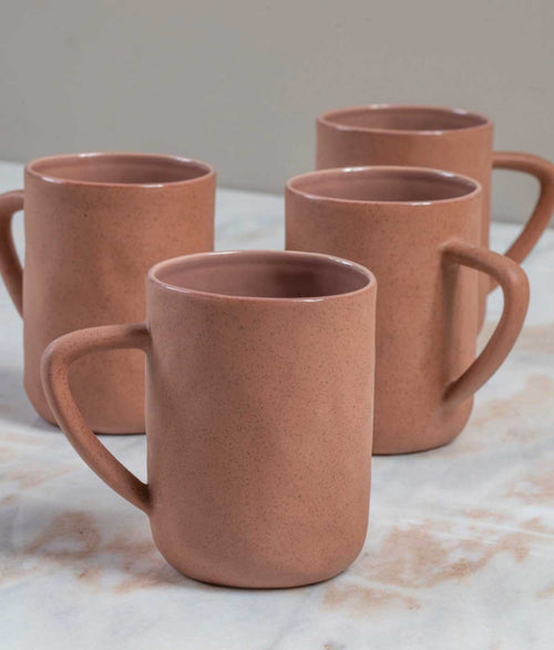 Terracotta Rose Stoneware Mug